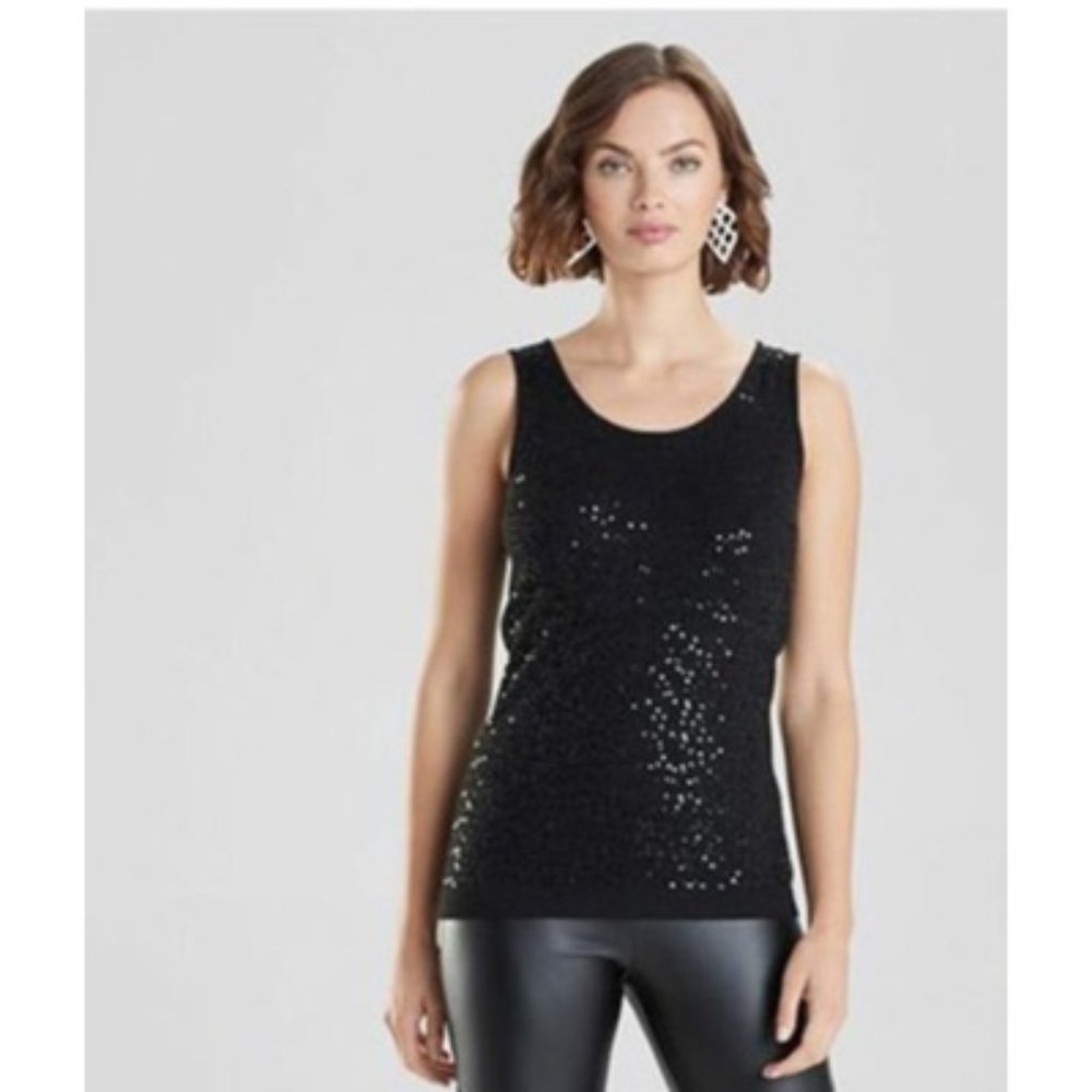 Karen Kane NWOT Sleeveless Scoop Neck Sequin Tank